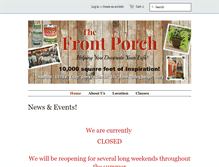 Tablet Screenshot of ilovethefrontporch.com